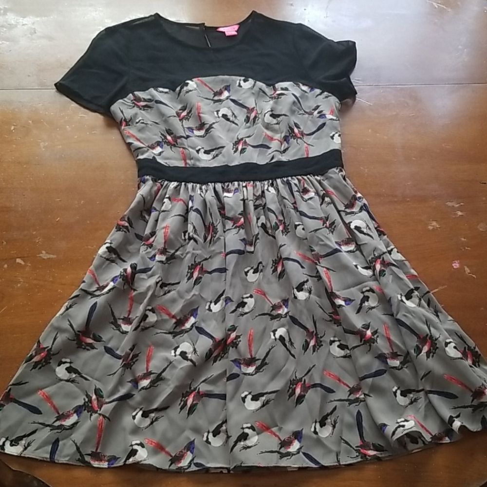 Monsoon Fusion Bird Print Dress